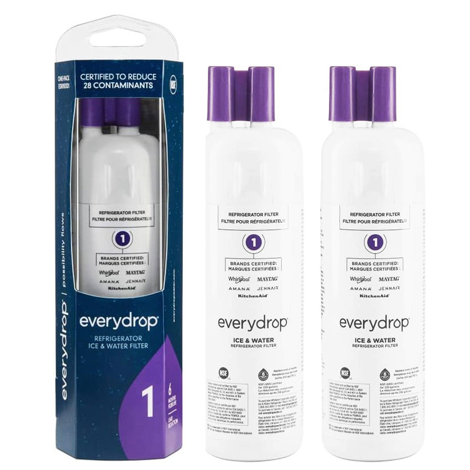 EDR1RXD1 Refrigerator Water Filter 1 - W10295370, 46-9081