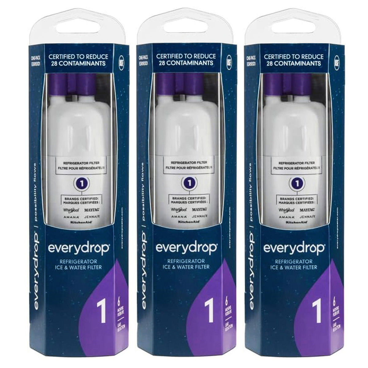 EDR1RXD1 Refrigerator Water Filter 1 - W10295370, 46-9081