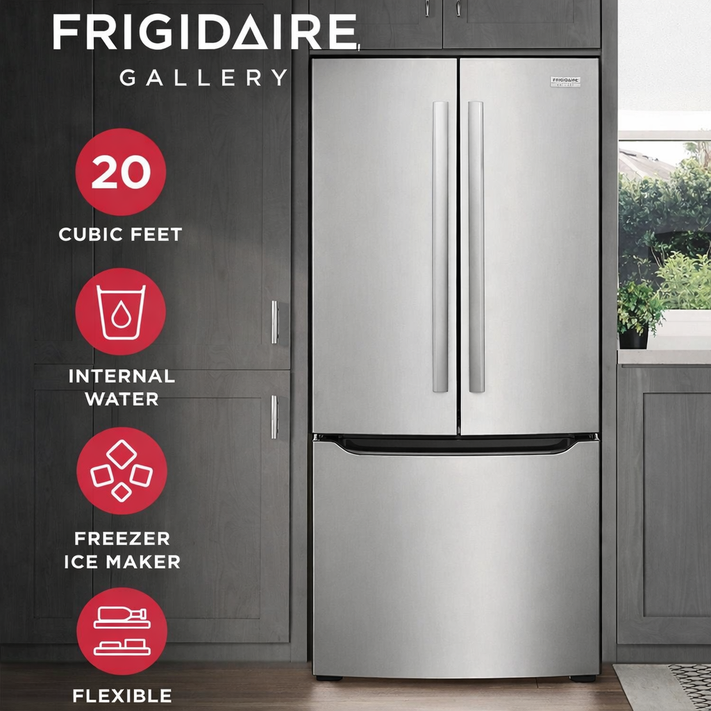 Frigidaire Gallery 20 Cu. Ft. Stainless Steel French Door Refrigerator - Image 6